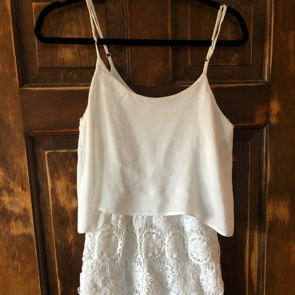 miami Pants - Miami White Crochet Romper